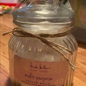 Nicole Miller NWT cotton ball jar